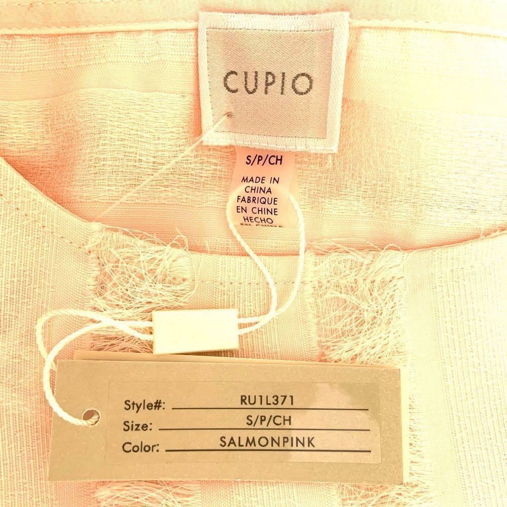 Cupio Fringed Spring Blush Top - Picture 7 of 7